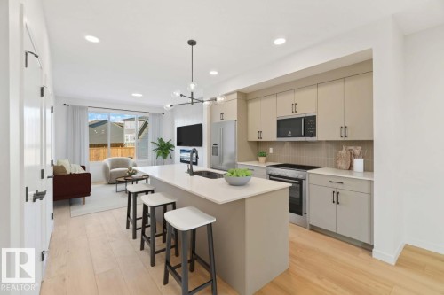 7128 50A Avenue, Beaumont, AB - Indoor Photo Showing Kitchen