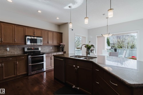 5623 206 Street Nw, Edmonton, AB - Indoor Photo Showing Kitchen With Double Sink