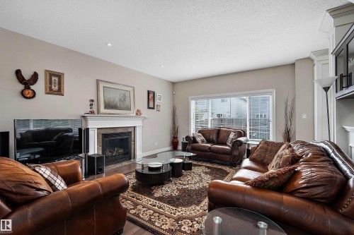 12207 172 Avenue Nw, Edmonton, AB - Indoor Photo Showing Living Room With Fireplace
