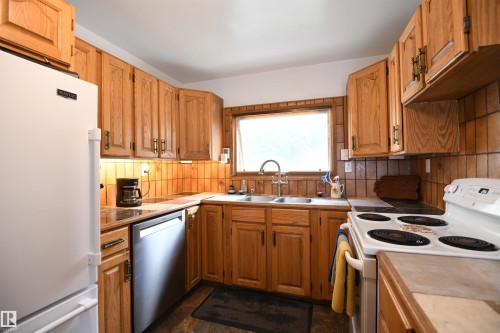 10837 139 Street Nw, Edmonton, AB - Indoor Photo Showing Kitchen With Double Sink