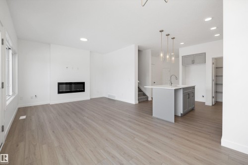 4178 Kinglet Drive Nw, Edmonton, AB - Indoor With Fireplace