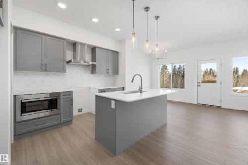 4178 Kinglet Drive Nw, Edmonton, AB - Indoor Photo Showing Kitchen With Upgraded Kitchen