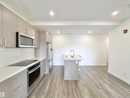 #310 11503 76 Av Nw, Edmonton, AB - Indoor Photo Showing Kitchen With Upgraded Kitchen