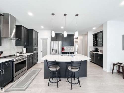 134 Joyal Way, St. Albert, AB - Indoor Photo Showing Kitchen With Upgraded Kitchen