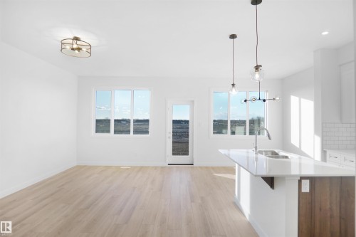 18959 28 Avenue Nw, Edmonton, AB - Indoor Photo Showing Kitchen With Upgraded Kitchen