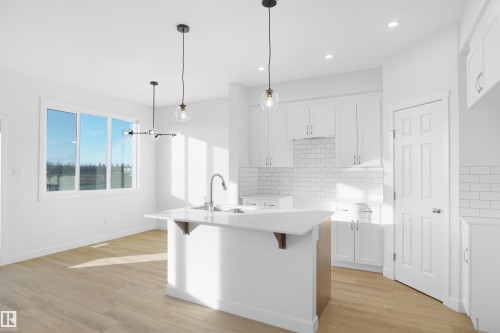 18959 28 Avenue Nw, Edmonton, AB - Indoor Photo Showing Kitchen With Upgraded Kitchen