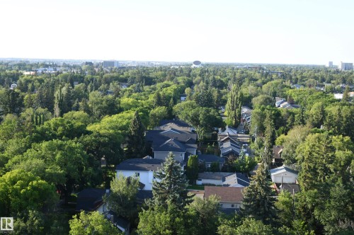 The private balcony provides a simply stunning, panoramic view of the city.  Simply gorgeous - #1305 13910 Stony Plain Rd Nw, Edmonton, AB - Outdoor With View