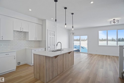 583 Ashgrove Circle, Leduc, AB - Indoor Photo Showing Kitchen With Upgraded Kitchen