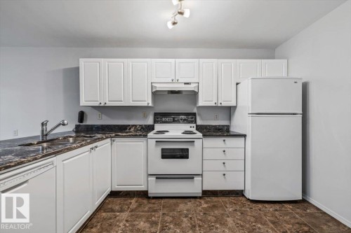 #202 8503 108 St Nw, Edmonton, AB - Indoor Photo Showing Kitchen With Double Sink
