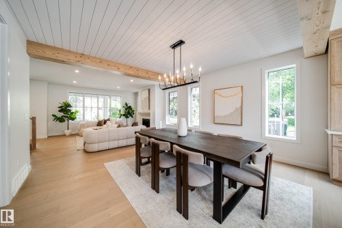 6003 111 Avenue Nw, Edmonton, AB - Indoor Photo Showing Dining Room