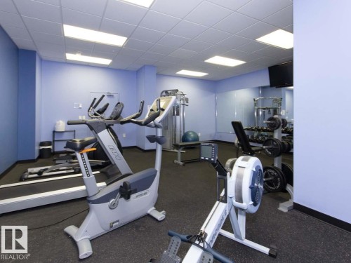 #1806 10303 105 St Nw, Edmonton, AB - Indoor Photo Showing Gym Room