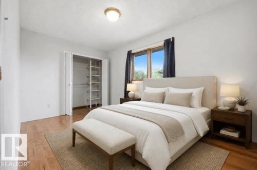 Photo Virtually Staged. - 4140 147 Street Nw, Edmonton, AB - Indoor Photo Showing Bedroom