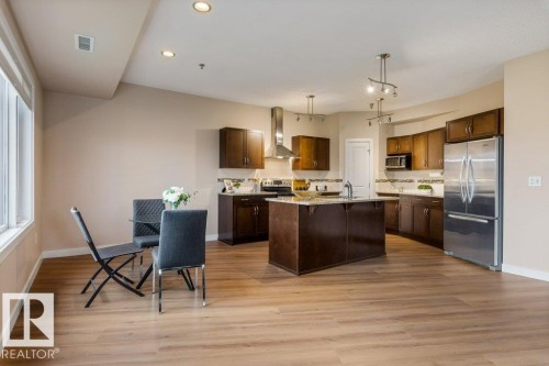 #205 35 Sturgeon Rd, St. Albert, AB - Indoor Photo Showing Kitchen With Upgraded Kitchen