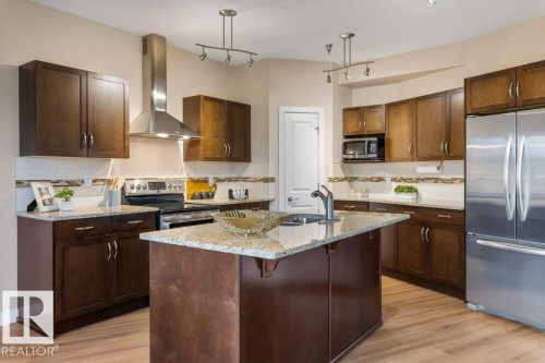 #205 35 Sturgeon Rd, St. Albert, AB - Indoor Photo Showing Kitchen With Double Sink