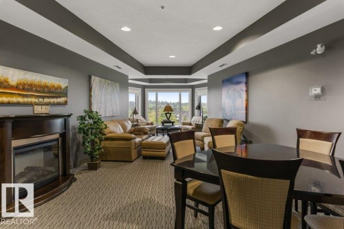 #205 35 Sturgeon Rd, St. Albert, AB - Indoor With Fireplace