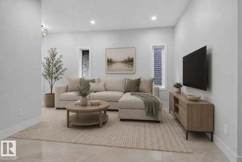213 Fraser Way Nw, Edmonton, AB - Indoor Photo Showing Living Room