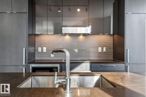 #3108 10360 102 St Nw, Edmonton, AB - Indoor Photo Showing Kitchen With Double Sink With Upgraded Kitchen