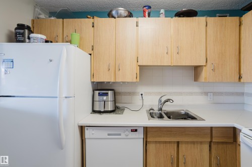 #903 9916 113 St Nw, Edmonton, AB - Indoor Photo Showing Kitchen With Double Sink