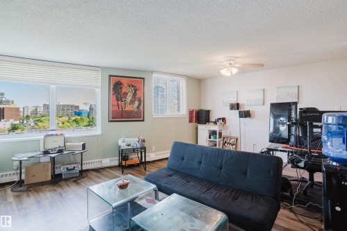 #903 9916 113 St Nw, Edmonton, AB - Indoor Photo Showing Living Room
