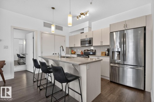 #206 8525 91 St Nw, Edmonton, AB - Indoor Photo Showing Kitchen With Upgraded Kitchen