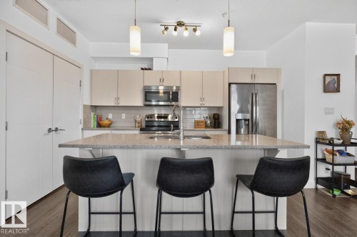 #206 8525 91 St Nw, Edmonton, AB - Indoor Photo Showing Kitchen With Upgraded Kitchen