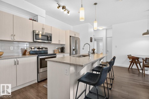 #206 8525 91 St Nw, Edmonton, AB - Indoor Photo Showing Kitchen With Upgraded Kitchen