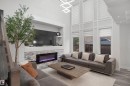 17252 71 Street Nw, Edmonton, AB  - Indoor Photo Showing Living Room With Fireplace 