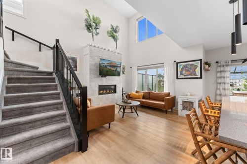 52 Avery Cove, Spruce Grove, AB - Indoor With Fireplace