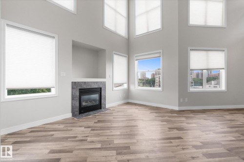 #505 10346 117 St Nw, Edmonton, AB - Indoor With Fireplace