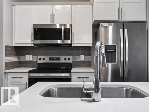 #56 8209 217 St Nw, Edmonton, AB - Indoor Photo Showing Kitchen With Double Sink With Upgraded Kitchen