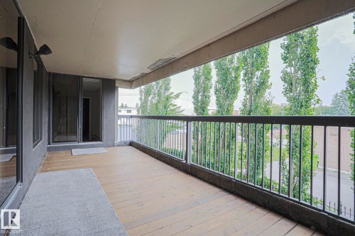 Very large & private main balcony - #102 8220 Jasper Av Nw, Edmonton, AB 