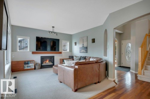 6483 Sandin Crescent Nw, Edmonton, AB - Indoor With Fireplace