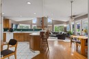 Kitchen featuring light wood cabinetry and a white countertop - 11139 157 Avenue Nw, Edmonton, AB  - Indoor Photo Showing Kitchen 