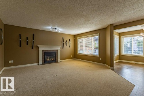 1115 117A Street Sw, Edmonton, AB - Indoor Photo Showing Other Room With Fireplace