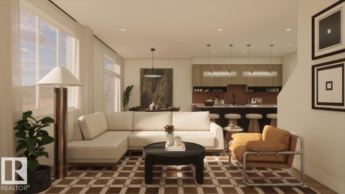 2214 Crossbill Link Nw, Edmonton, AB - Indoor Photo Showing Living Room