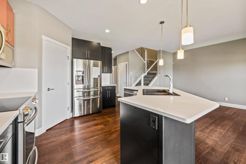 2808 Koshal Crescent Sw, Edmonton, AB - Indoor Photo Showing Kitchen With Double Sink