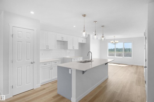 106 Juniper Wynd, Fort Saskatchewan, AB - Indoor Photo Showing Kitchen With Upgraded Kitchen