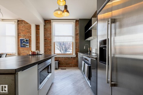 #203 10141 95 St Nw, Edmonton, AB - Indoor Photo Showing Kitchen