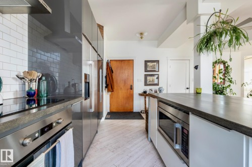 #203 10141 95 St Nw, Edmonton, AB - Indoor Photo Showing Kitchen