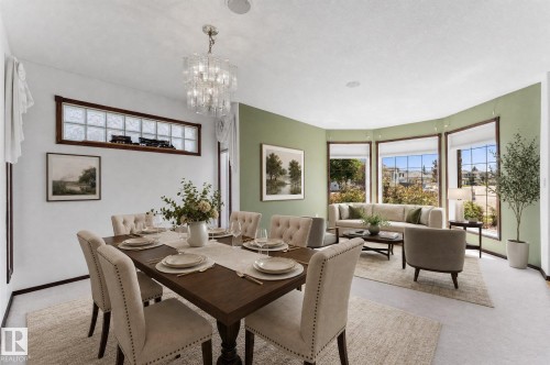 488 Klarvatten Lake Wynd Nw, Edmonton, AB - Indoor Photo Showing Dining Room