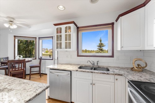 488 Klarvatten Lake Wynd Nw, Edmonton, AB - Indoor Photo Showing Kitchen With Double Sink