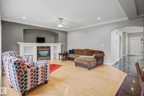 13608 160 Avenue Nw, Edmonton, AB - Indoor Photo Showing Other Room With Fireplace