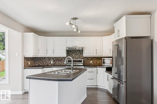 10151 71 Street Nw, Edmonton, AB - Indoor Photo Showing Kitchen With Stainless Steel Kitchen With Double Sink With Upgraded Kitchen