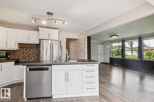10151 71 Street Nw, Edmonton, AB - Indoor Photo Showing Kitchen With Stainless Steel Kitchen With Double Sink