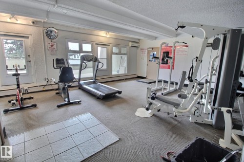 #508 9918 101 St Nw, Edmonton, AB - Indoor Photo Showing Gym Room