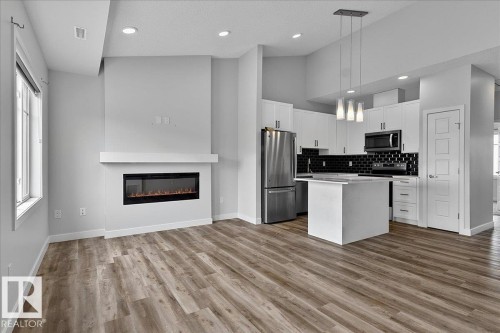 #3 2905 141 St Sw, Edmonton, AB - Indoor With Fireplace