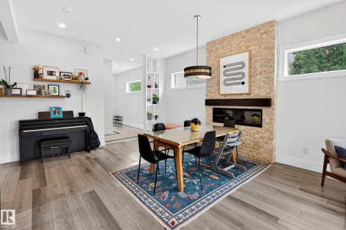 11743 83 Avenue Nw, Edmonton, AB - Indoor With Fireplace