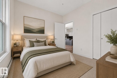 #413 10611 117 St Nw, Edmonton, AB - Indoor Photo Showing Bedroom
