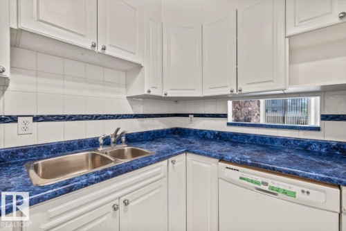 #206 10148 118 St Nw, Edmonton, AB - Indoor Photo Showing Kitchen With Double Sink