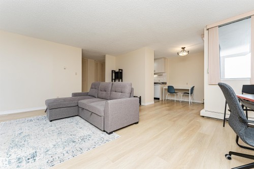 #201 12141 Jasper Av Nw, Edmonton, AB - Indoor Photo Showing Living Room